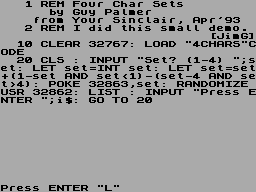 Running screen