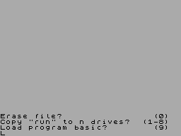 Running screen