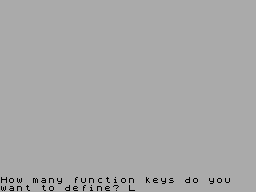 Running screen