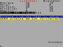 Running screen