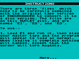 Running screen