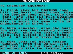 Running screen