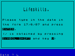 Running screen