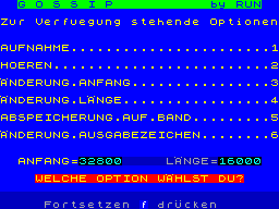 Running screen