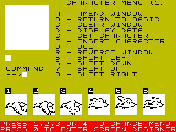 Running screen
