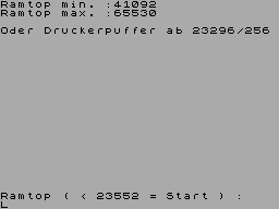 Running screen