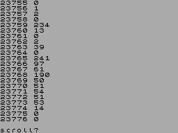 Running screen
