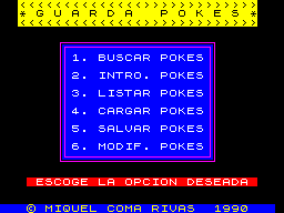 Running screen