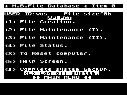 Running screen