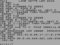 Running screen
