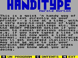 Running screen