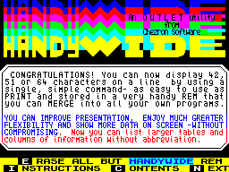 Running screen