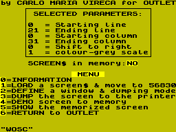 Running screen