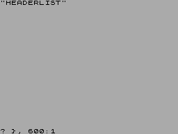 Running screen