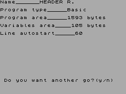 Running screen