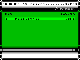 Running screen