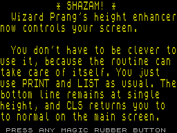 Running screen