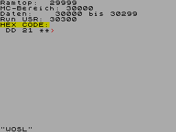 Running screen