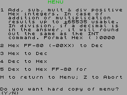 Running screen