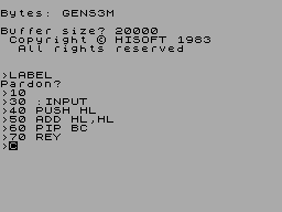 Running screen