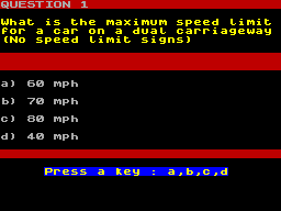 Running screen