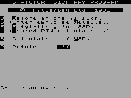 Running screen