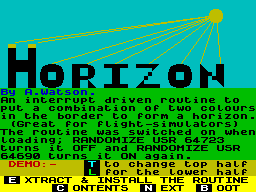 Running screen
