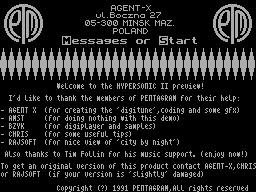 Running screen