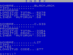 Running screen