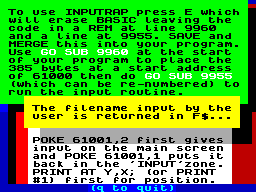 Running screen