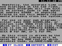 Running screen