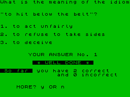 Running screen