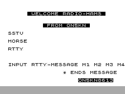 Running screen