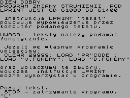 Running screen