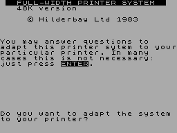 Running screen