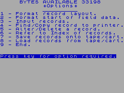 Running screen