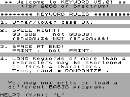Running screen