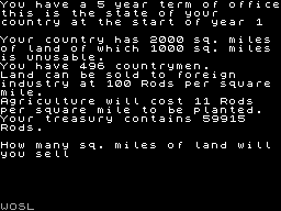 Running screen