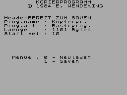 Running screen