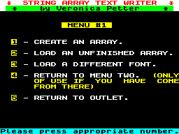Running screen