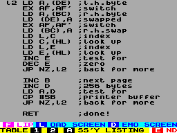 Running screen