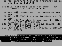 Running screen