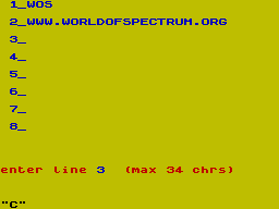 Running screen