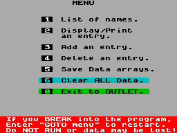 Running screen