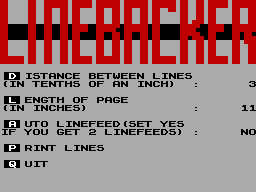 Running screen