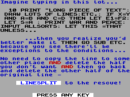 Running screen