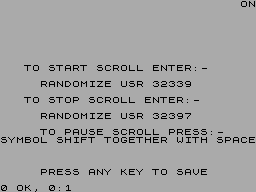Running screen