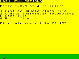 Running screen