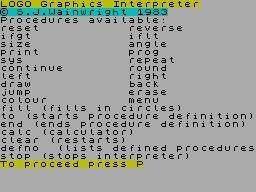 Running screen