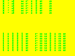 Running screen